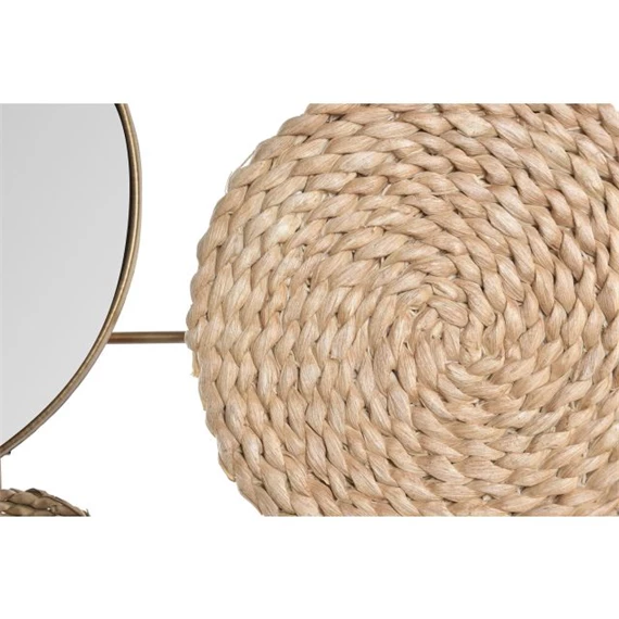 Dekoráció falra, tükörrel 72x3,5x74 cm