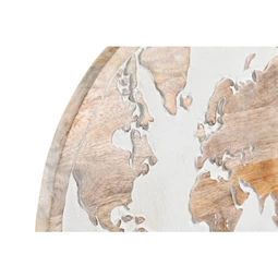 Dekoráció falra, világtérképpel 40x1,5x40 cm