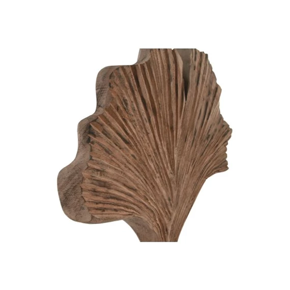 Dekoráció faragott gingko 40x9x40 cm