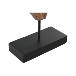 Dekoráció faragott gingko 40x9x40 cm