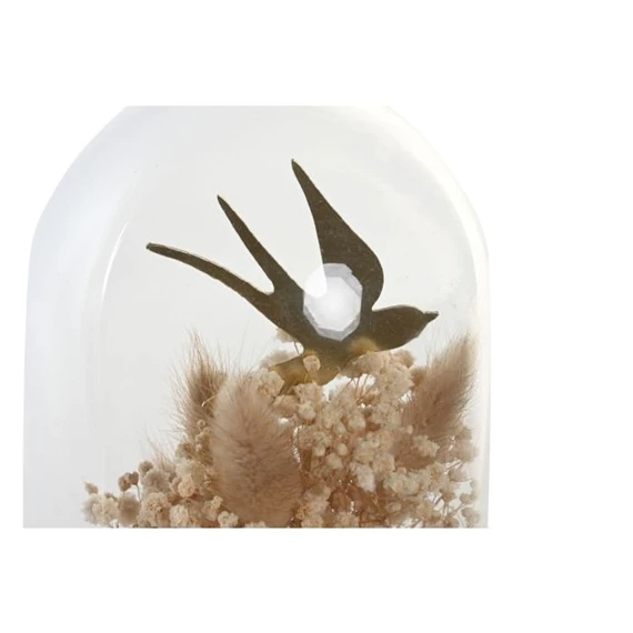 Dekoráció fecskével 11x11x19 cm