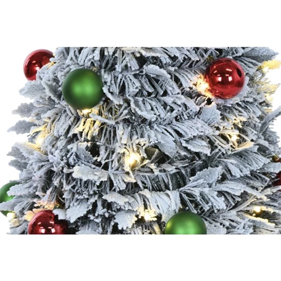 Dekoráció fenyő LED-es, havas, összecsukható 63,5x63,5x150 cm