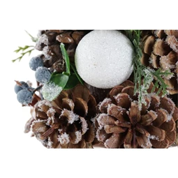 Dekoráció fenyő 17x17x30 cm