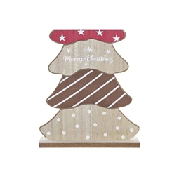 Dekoráció fenyőfa 19x8x45 cm 2 féle