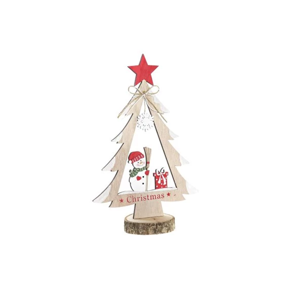 Dekoráció fenyőfa 21x8x31,5 cm