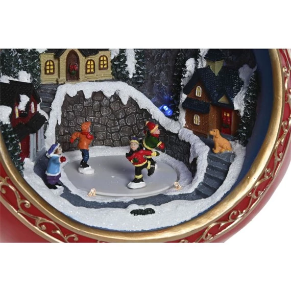 Dekoráció gömb LED-es, zenélő, mozgó 45438x24x27 cm