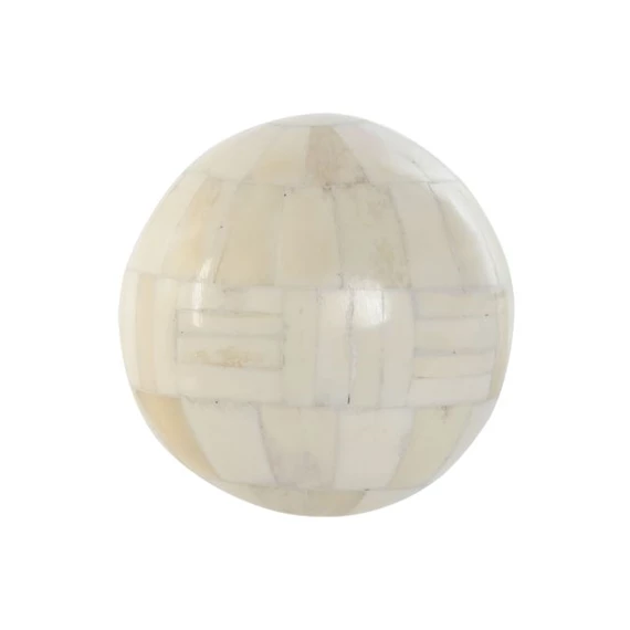 Dekoráció gömb csíkos 10x10x10 cm