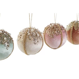 Dekoráció gömb 8x8x8 cm 4 féle