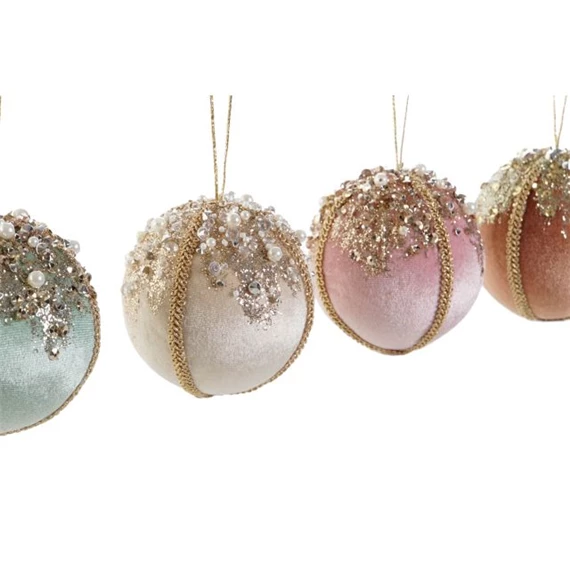 Dekoráció gömb 8x8x8 cm 4 féle