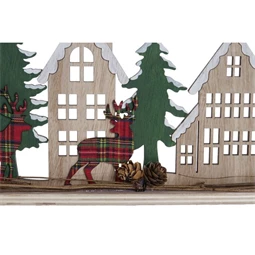 Dekoráció házak 45x4x14 cm 2 féle