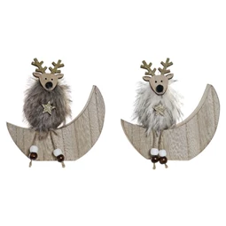 Dekoráció hold 13x3x13 cm 2 féle