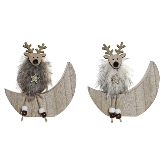 Dekoráció hold 13x3x13 cm 2 féle