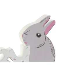 Dekoráció "Baby" felirat nyúllal 30x2x8 cm