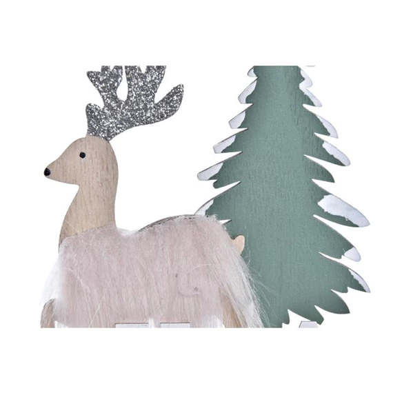 Dekoráció rénszarvas 15,6x4,5x16 cm 2 féle