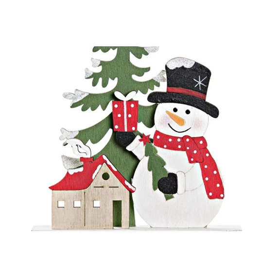 Dekoráció szánkó "Snow" felirattal 15,5x2x19 cm