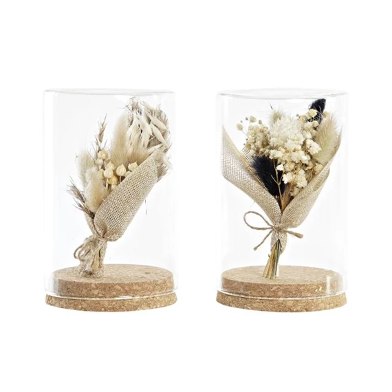 Dekoráció szárazvirág 10x10x15,5 cm 2 féle