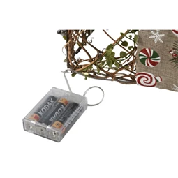 Dekoráció szett ajándékdoboz 30 LED-es 26x26x30 cm S/3