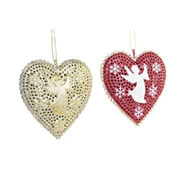 Dekoráció szett, akasztós fenyőfa, csillag 22x9x2 cm 2 féle S/6