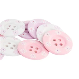 Dekoráció szett gombos 4 cm 4 féle S/9