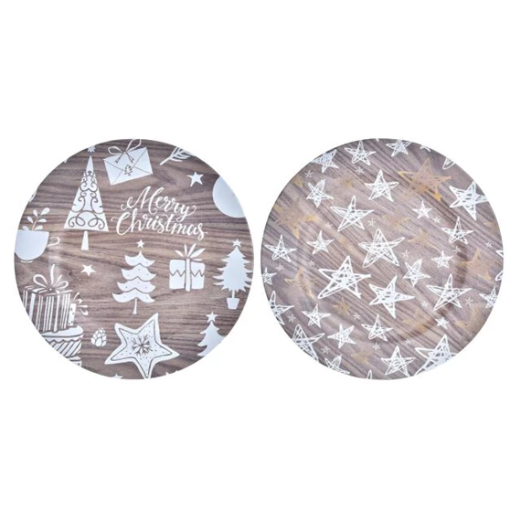 Dekoráció tányér 33x33x2 cm 2 féle