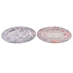 Dekoráció tányér 33x33x2 cm 2 féle