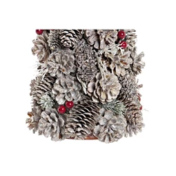 Dekoráció tobozból 21x21x47 cm