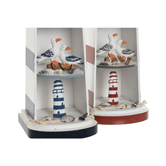 Dekoráció világítótorony LED-es 14x16x52 cm 2 féle