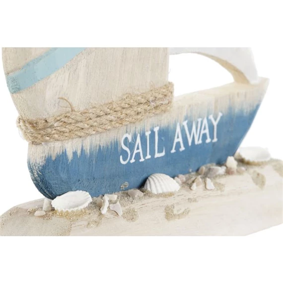 Dekoráció vitorlás 15x4,5x23,5 cm 2 féle