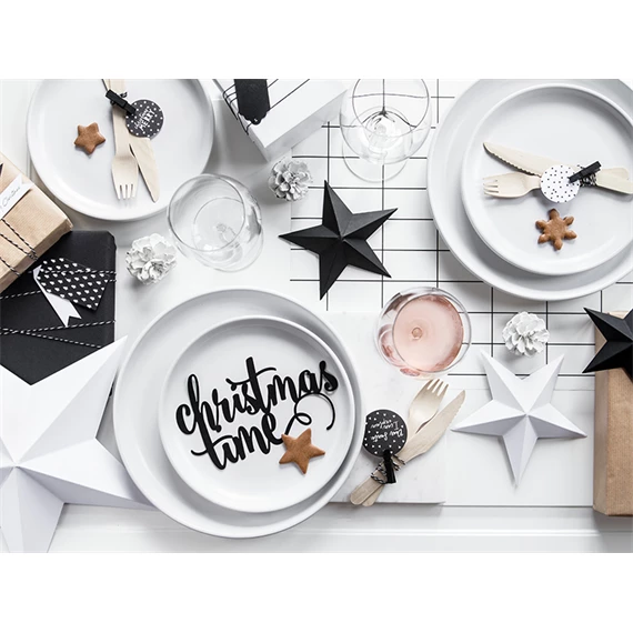 Dekorációs csillagok fehér S/6