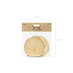 Dekorációs korong fa 10-12cm S/2