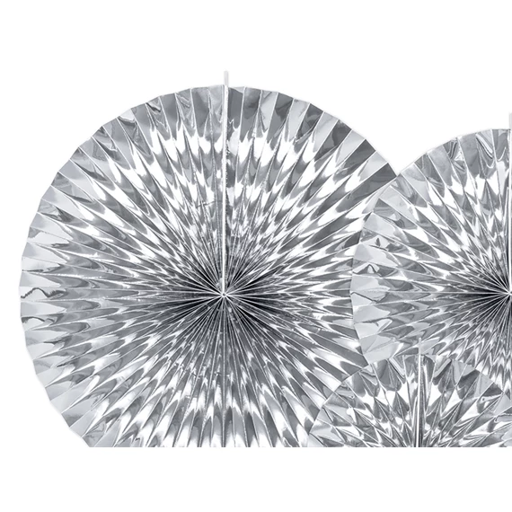 Dekorációs rozetták ezüst S/3