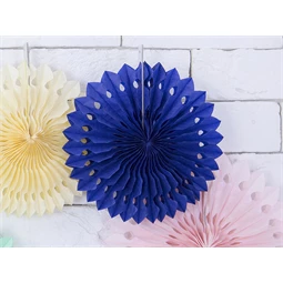 Dekorációs rozetták tengerészkék 20-30 cm S/3