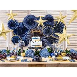 Dekorációs rozetták tengerészkék S/4