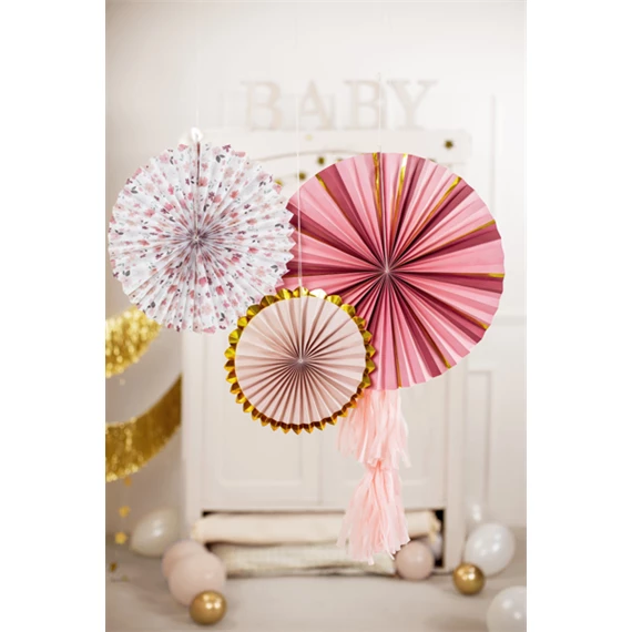 Dekorációs rozettavirágok mix 26-43 cm S/3