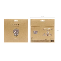 Dobozok popcornhoz kagyló mix, 7x7x12,5 cm S/6