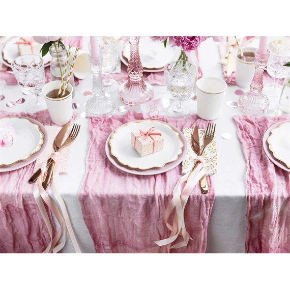 Dobozok pöttyös világos rózsaszín 6x3,5x5,5 cm S/10