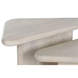 Dohányzóasztal szett háromszög alakú 85x60x47 cm S/2