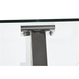 Ebédlőasztal krómozott 180x90x75 cm