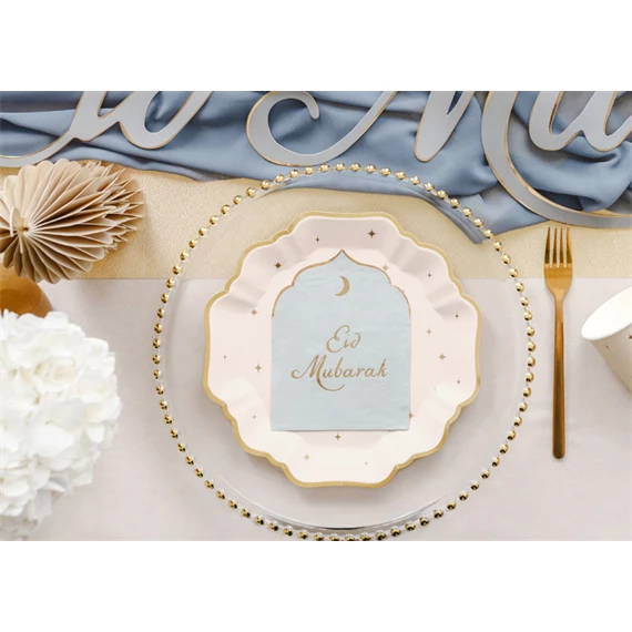 Eid mubarak szalvéták 16x13,5 cm S/12
