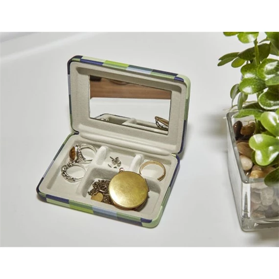 Ékszertartó doboz, hordozható, színes