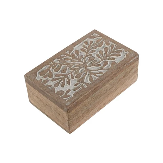 Ékszertartó szett 3D-s, virág mintás 18x13x7 cm S/2