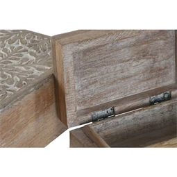 Ékszertartó szett 3D-s, virág mintás 18x13x7 cm S/2