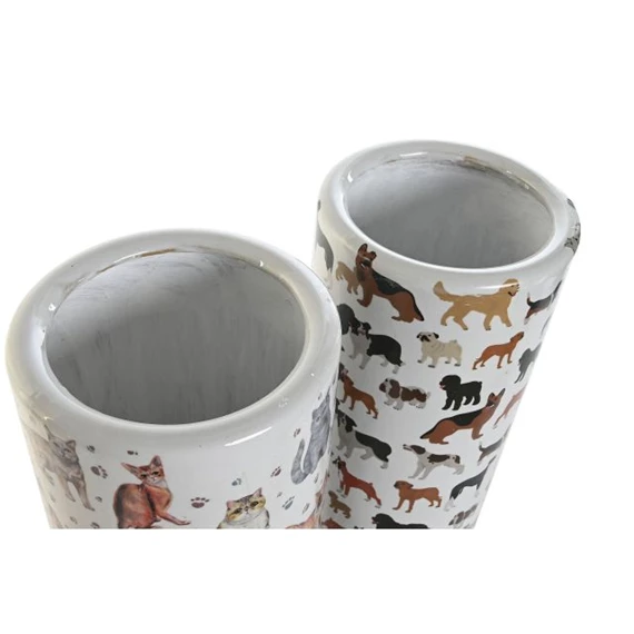 Esernyőtartó kutya és macska mintás 19x19x45 cm 2 féle