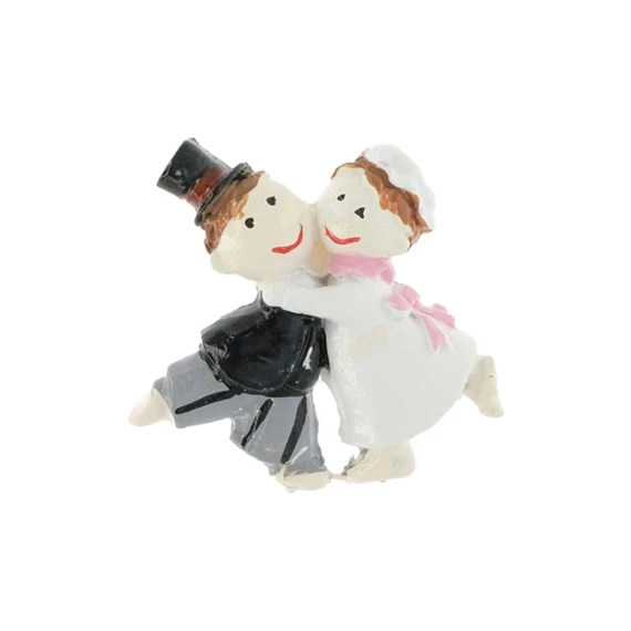 Esküvői pár öntapadós 3,5x3,3x0,6 cm S/8