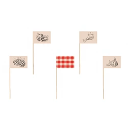 Ételpálcikák BBQ 15 cm vegyes S/12