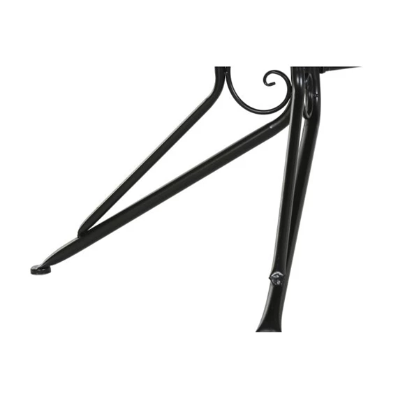 Étkezőasztal kovácsoltvas mozaik mintával 140x70x75,5 cm