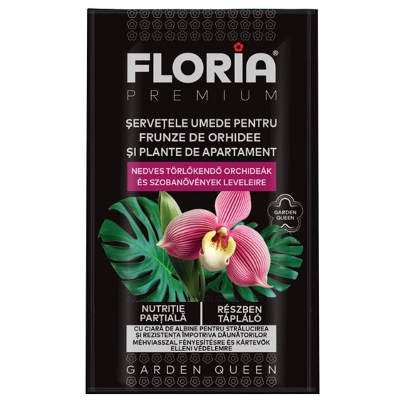 FLORIA nedves törlőkendő orchideák és szobanövények leveleire 6 g
