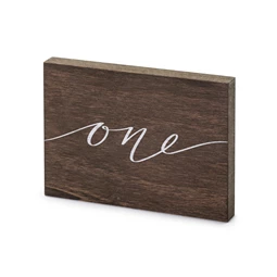 Fa asztalszám egy 2x18x12,5 cm