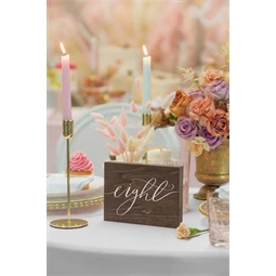 Fa asztalszám nyolcas 2x18x12,5 cm