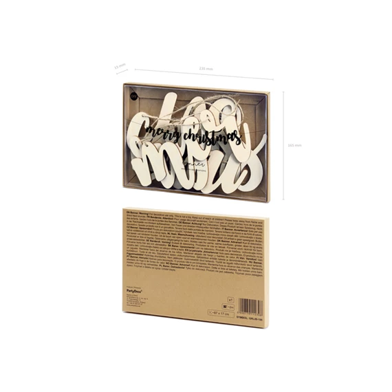 Fa banner Merry Christmas 87x17 cm